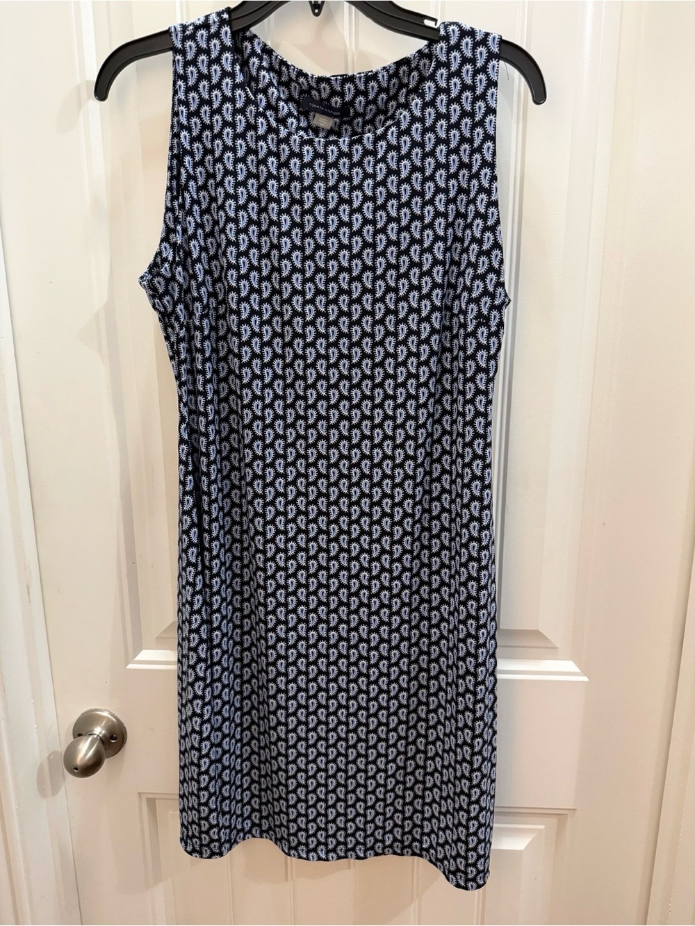 Tommy Hilfiger Navy & White Sleeveless Midi Dress.  10. Business professional